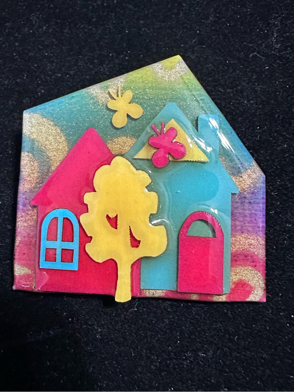 Lucinda "House Pins" brooch